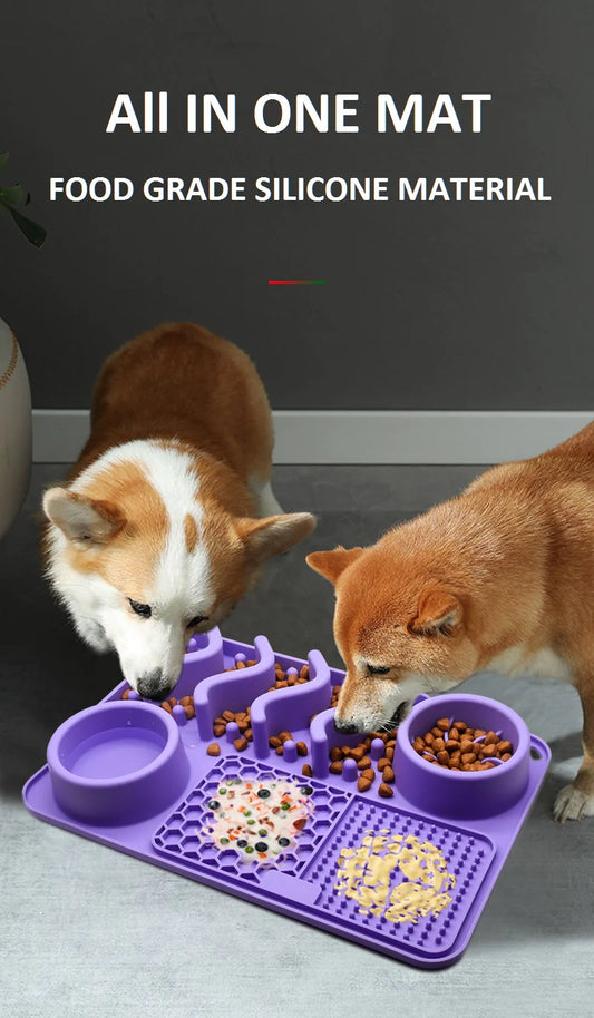 Slow feeder dog bowl: Feed pet dogs scientifically and carefully