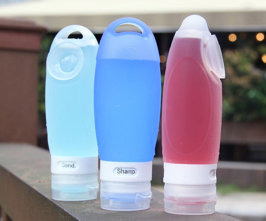 Customized Size Silicone Travel Bottle Set Kit for Personal Care Eco Non-toxic
