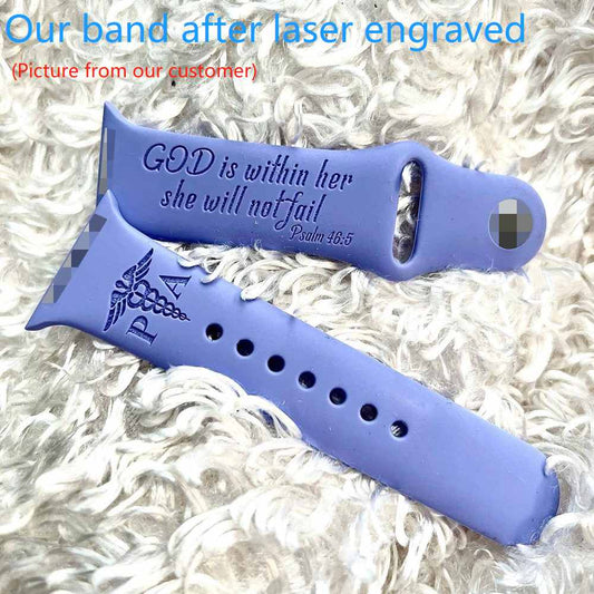 Classic silicone replacement band strap for Apple Watch band, customized apple watch band strap bulk buy