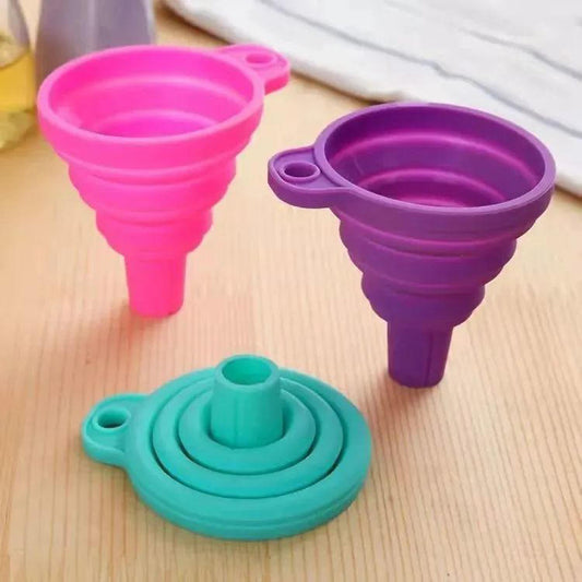 Customized Funnels wholesale, Food Grade Silicone Collapsible Kitchen Funnel