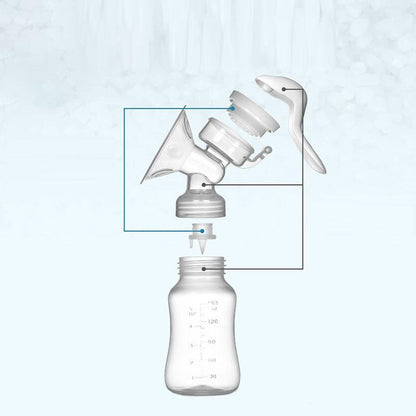 High Quality Hand Free Breast Pump 150 Ml Silicone Manual Breast Pump For Milk Collector