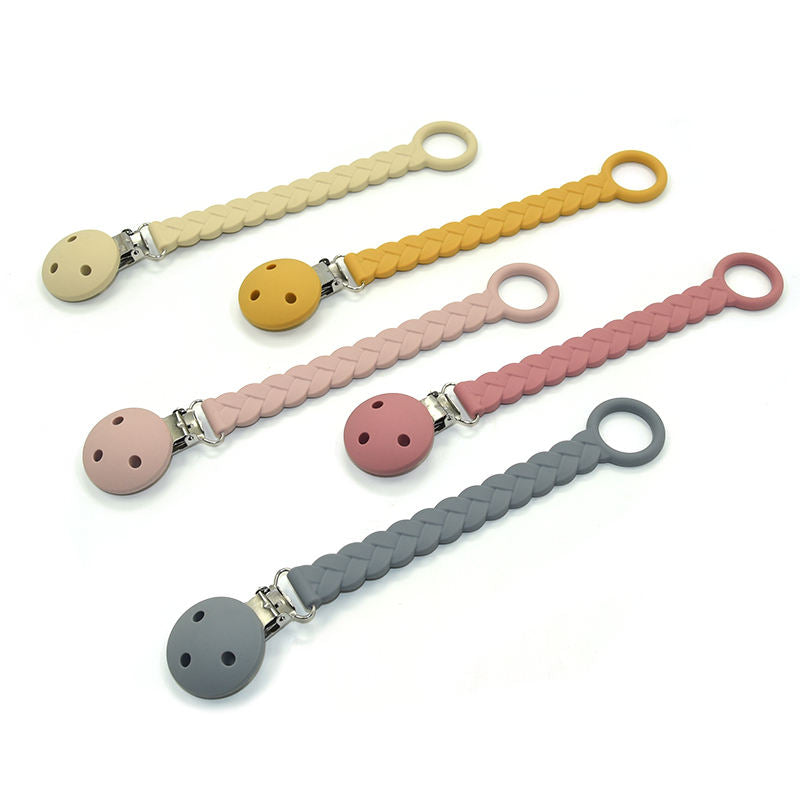 Hot Baby Pacifier Clip, Wholesale Chewable Silicone Dummy Pacifier Clip Silicone Baby Pacifier Clip Chain