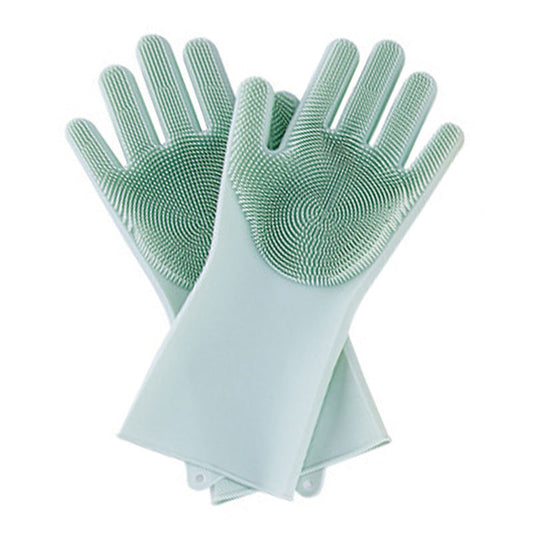 Wholesales Silicone Gloves With Brush Cleaning Washing Scrubber Gloves