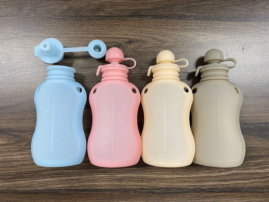 Silicone milk storage bag breast milk freshness portable reusable human milk frozen storage rice cereal bag, Cusmization